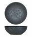 C&T Mikura - Plat - Noir - D7xh2.7cm - Porcelaine - (lot de 6)