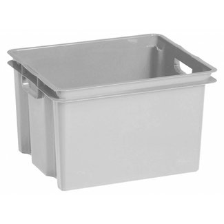 Keter Crownest - Boîte de rangement - 30 litres - Gris - 42,6x36,1x26cm - (lot de 6)