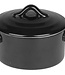 C&T Black - Ovenschotel Met Deksel - Zwart - 0,2l - D10xh5cm - Keramiek - (set van 6)