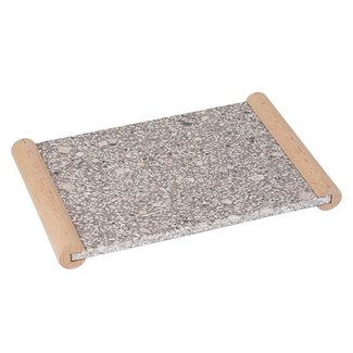 C&T Medical Stone - Tray - Gray - 30.5x20cm - Stone - (set of 2).