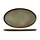 C&T Quintana Green Assiette Plate 30,5x19cmovale