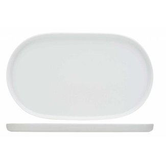C&T Charming White Plate 34x20cm Oval