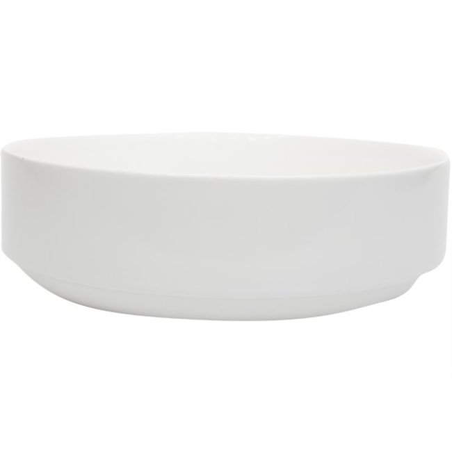 C&T Empilable - Saladier - Blanc - D23xh7.5cm - Porcelaine - (lot de 2)