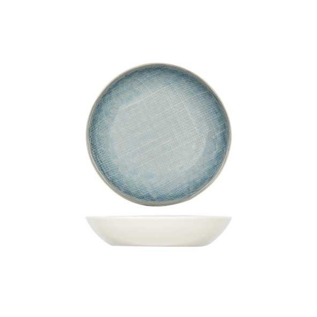 C&T Jacinto-Blau - Schale - D12xh2,5cm - Porzellan - (6er-Set)