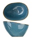 Cosy&Trendy Aicha - Kommetje - Blauw - 10x7xh4.5-5,7cm - Keramiek - (set van 6)