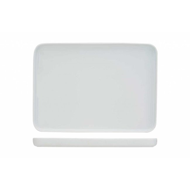 C&T Charming White Plate 21x15cm Rectangular