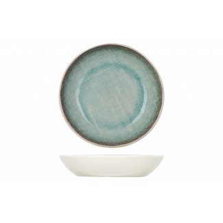 C&T Jacinto-Green - Bowl - D12xh2,5cm - Porcelain - (set of 6)