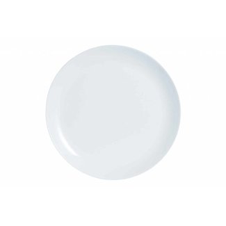 Luminarc Diwali - Blanc - Assiette plate - D25cm - Opale - (lot de 12)