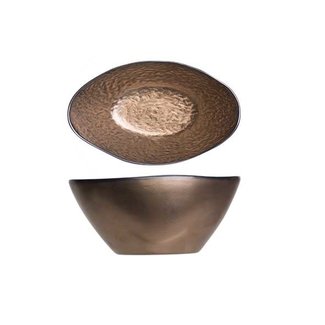 C&T Copernico - Salad bowl - Copper - 25x18xh11cm - Ceramic