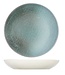 C&T Jacinto-Green - Deep Plate - D23.5xh4cm - Porcelain - (set of 6)