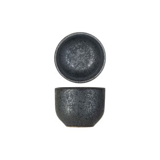 C&T Mikura - Apero pot - Black - D5xh4cm - Porcelain - (set of 6).