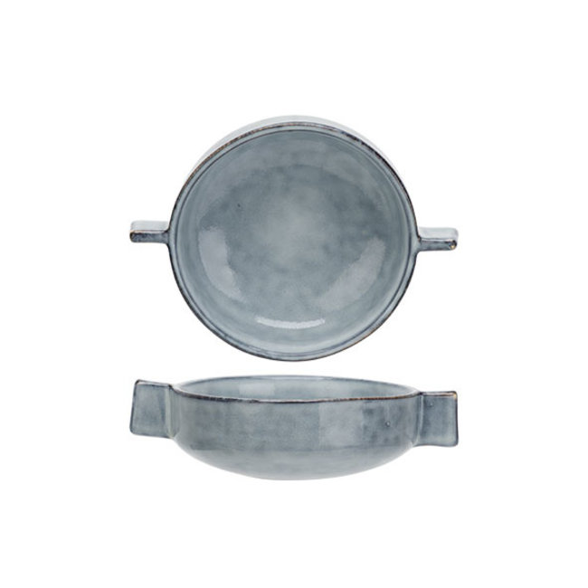 C&T Loft - Apero dish -Blue gray - D11.5xh4.3cm - Ceramic - (set of 4)