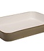 C&T Brisbane - Cocotte - Taupe - 35,5x24,5xh5cm - Porcelaine