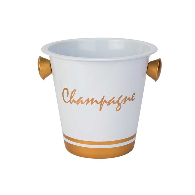 C&T Seau à champagne - Blanc - D20xh19cm - Inox