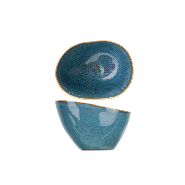 C&T Aicha Blue - Schale - 15x12,5xh7-8,5cm - Keramik - (6er-Set)