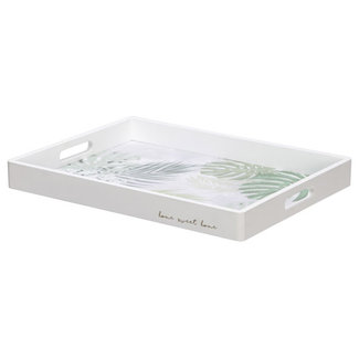 Cosy @ Home Tray Jungle Green 40,2x30,2xh4cm Rectangular Wood