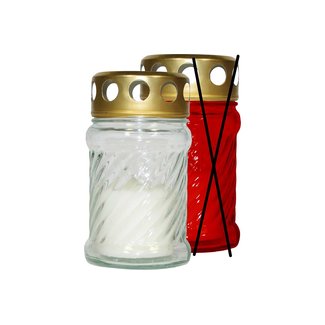 C&T Burial candle - White - 10 hours - 40g - 6.5x11.5cm - Candle - (set of 12).