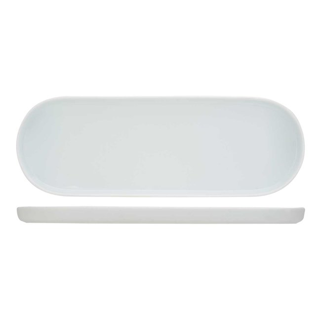 C&T Charming White Plate 40x14cm Oval