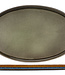 C&T Assiette plate ovale verte Quintana 25,5 * 23,5 cm (lot de 2)