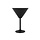 C&T Black - Martiniglas - Zwart - Binnenkant Inox - 35cl - D12,5xh18cm - Metaal - (set van 6)