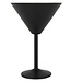 C&T Black - Martini Glass - Black - Inside Inox - 35cl - D12,5xh18cm - Metal - (set of 6)