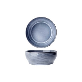 C&T Toluca Blue - Bowl - Blue - D15.8xh6.3cm - Ceramic - (set of 6).