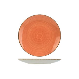 C&T Granite-Terracotta - Dessert plates - D22cm - Ceramic - (set of 6)