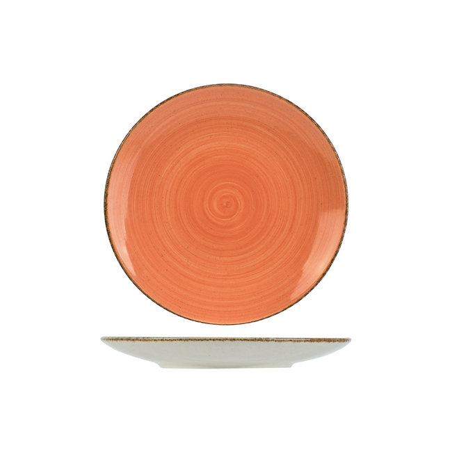 C&T Granite-Terracotta - Dessert plates - D22cm - Ceramic - (set of 6)