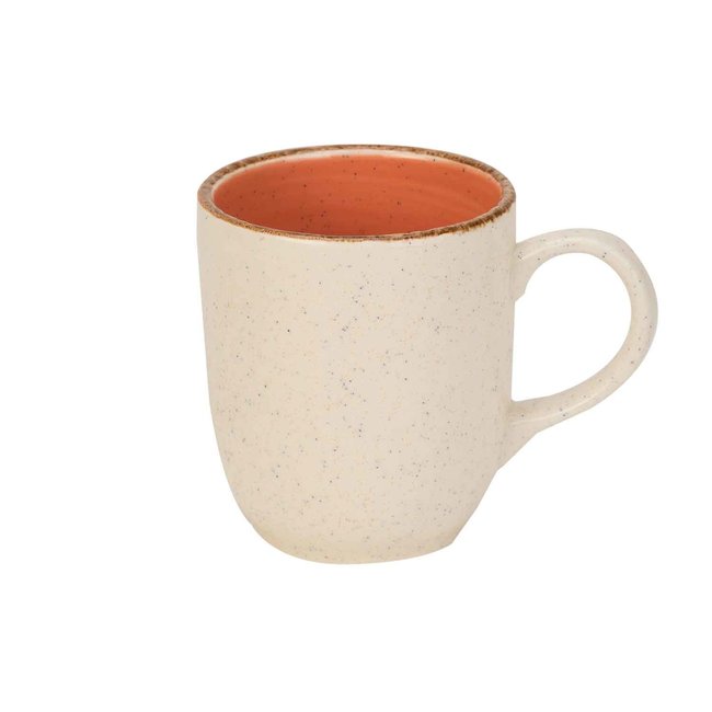 C&T Granite-Terracotta - Cup - D8,5xh10cm - 36cl - Ceramic - (set of 6)