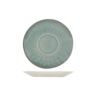 C&T Jacinto-Green - Soucoupe à café - D14,5cm - Porcelaine - (Lot de 6).