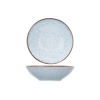 C&T Tessa-Blue - Tiefe Platte - T18xh5,5cm - Keramik - (6er-Set)