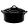 C&T Casserole With Lid - Black - 0.2l - D10xh5cm - Ceramic - (set of 6)