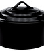 C&T Casserole With Lid - Black - 0.2l - D10xh5cm - Ceramic - (set of 6)