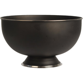 C&T Champagne Bucket On Foot - Black - D31xh18cm - Metal.