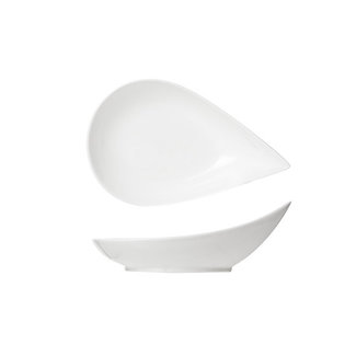 C&T Licorice - Apero bowl - White - 13x21cm - Ceramic - (set of 6).