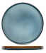 C&T Assiette Dessert bleu Quintana - D22cm  - Ceramic - (Lot de 6)