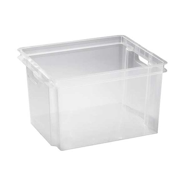 Keter Crownest – Aufbewahrungsbox – 30 Liter – 42,6 x 36,1 x 26 cm – (6er-Set)