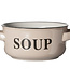 C&T Bol à soupe - Beige - D13,5xh6,5cm - 47cl - Céramique - (lot de 6)