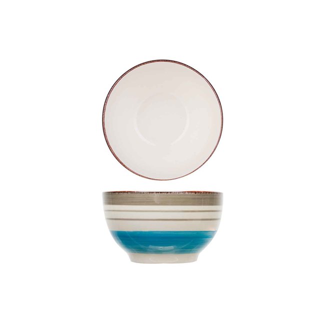 C&T Larissa Blue Fruhstuckbowl D14xh8,3cm