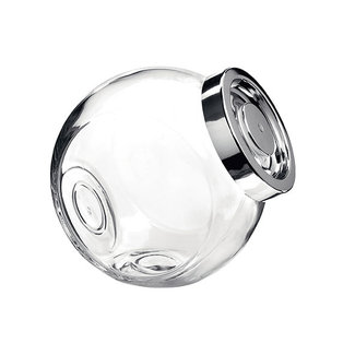 Bormioli Pandora - Snoeppot met Zilver Deksel - Glas