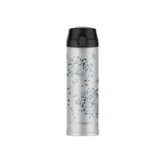 Thermos Decor Bloomy Hiver Drinking Flask 480mlinsulated Stainless Steel D7x24cm