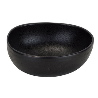 C&T Yara - Bowl - Black - Ceramic - D11-12xh4.5cm - (set of 6).