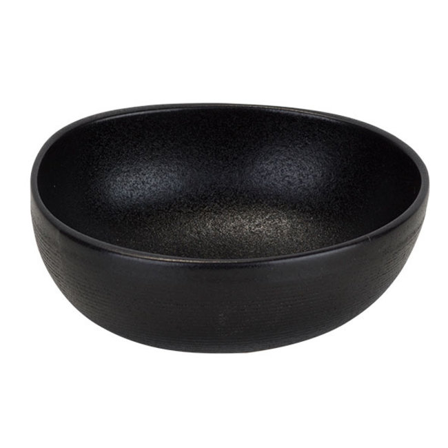C&T Yara - Bowl - Black - Ceramic - D11-12xh4,5cm - (set of 6)