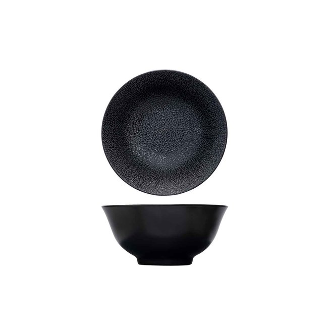 C&T Candy-Black - Bowl - D15,5xh7,5cm - Porcelain - (Set of 6)