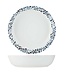 C&T Mosaic - Saladier - D30xh7cm - Blanc-Bleu - Porcelaine