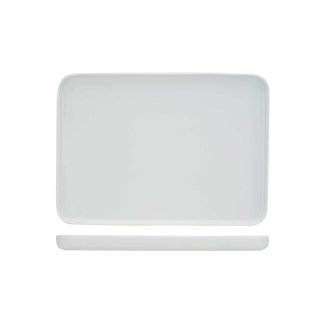 C&T Charming White Assiette 32x23 Rectangle