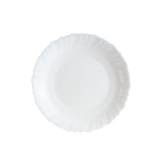 Luminarc Vaisselle Feston - Assiettes Dessert - Blanc - Opale - (lot de 6)