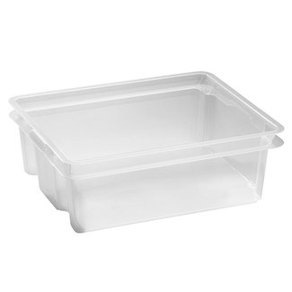 Keter Crownest - Aufbewahrungsbox - 17 Liter - Transparent - 43x36x14,5 cm - (4er-Set)