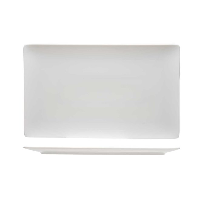 C&T Azia-White - Assiettes à dessert - 23x14cm - Porcelaine - (lot de 6)