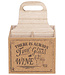 C&T Wine bottle holder - 18.5x18.5xh27cm - Wood - Nature